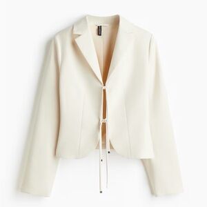 H&M Cream Cropped Blazer